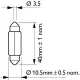 Iluminare Compartiment Motor, Iluminare Numar Circulatie, Iluminare Portbagaj, Lumini Interioare, Bec Incandescent, Lumina Portiera, Lumina Torpedou, Lumina Citire, Lampa Spate, Bec PHILIPS 12866B2