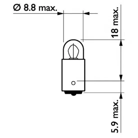 Bec Incandescent, Lumina Portiera, Lumina Torpedou, Bec PHILIPS 12910CP