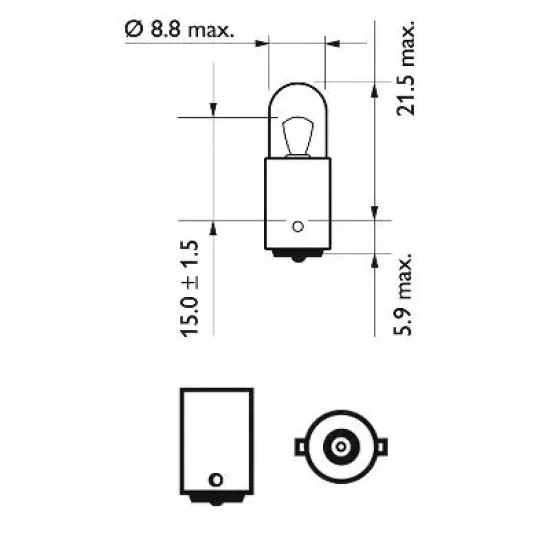 Iluminare Compartiment Motor, Iluminare Numar Circulatie, Lumini de Stationare, Iluminare Portbagaj, Lumini Interioare, Bec Incandescent, Lumina Torpedou, Lumina Citire, Semnalizator, Lampa Spate, Lumina Usa, Bec, Bec PHILIPS 12929B2