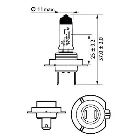 Far Pentru Viraje, Bec Incandescent, Bec Incandescent, Proiector Ceata, Far Faza Lunga, Bec Lumina Zi, Far Principal, Bec PHILIPS 12972LLECOC1