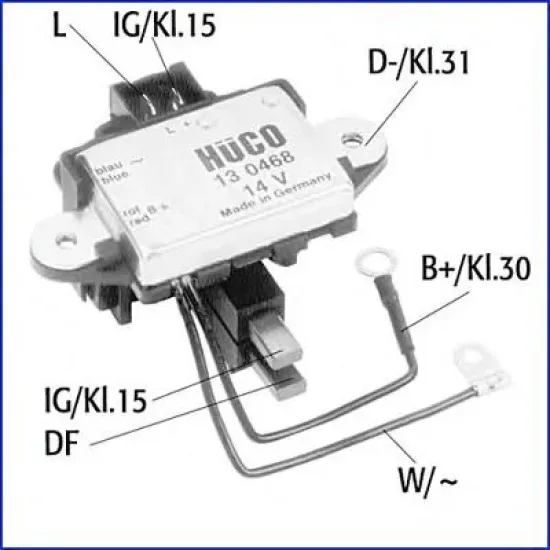 Alternator, Regulator HITACHI 130468