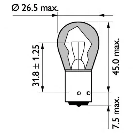 Bec Incandescent, Semnalizator, Bec PHILIPS 13496MLCP