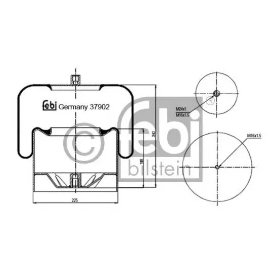 Suspensie Pneumatica, Burduf AIRTECH 135702AIR