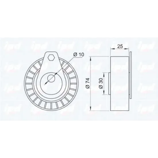 Curea Distributie, Rola Intinzator IPD 14-0043