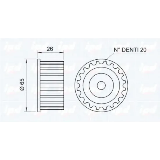 Curea Distributie, Rola Intinzator IPD 14-0132