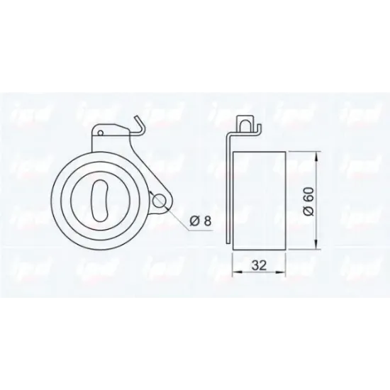 Curea Distributie, Rola Intinzator IPD 14-0186