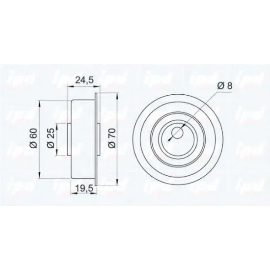 Curea Distributie, Rola Intinzator IPD 14-0187