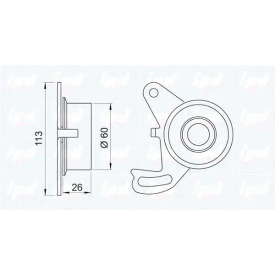 Curea Distributie, Rola Intinzator IPD 14-0194