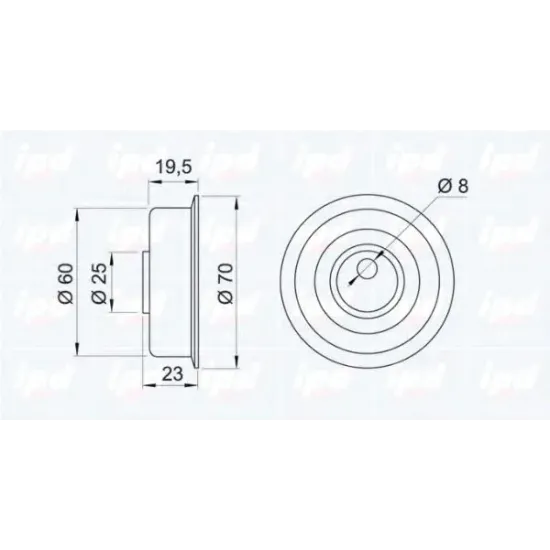 Curea Distributie, Rola Intinzator IPD 14-0197