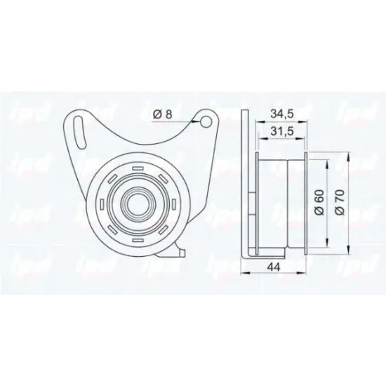 Curea Distributie, Rola Intinzator IPD 14-0198