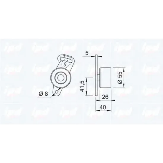 Curea Distributie, Rola Intinzator IPD 14-0315