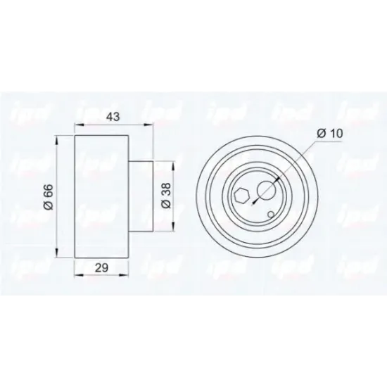 Curea Distributie, Rola Intinzator IPD 14-0354