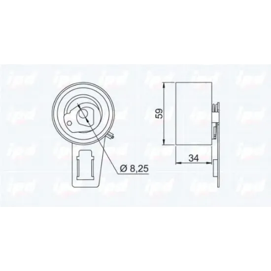 Curea Distributie, Rola Intinzator IPD 14-0380