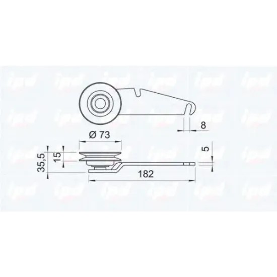 Curea Trapezoidal, Intinzator IPD 14-0409