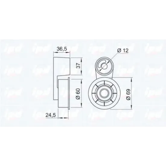 Curea Distributie, Rola Intinzator IPD 14-0500