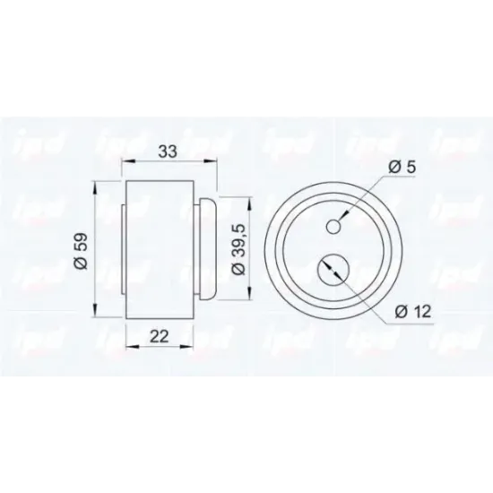 Curea Distributie, Rola Intinzator IPD 14-0507