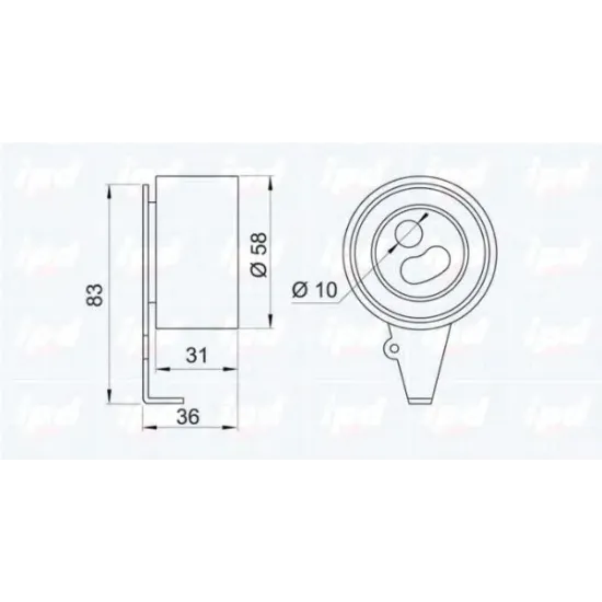 Curea Distributie, Rola Intinzator IPD 14-0564