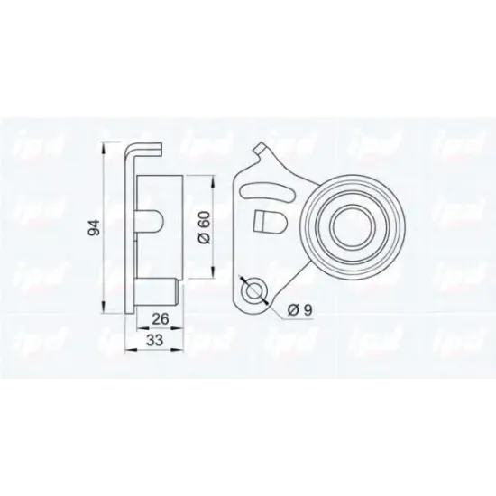 Curea Distributie, Rola Intinzator IPD 14-0643