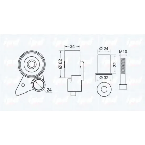 Curea Distributie, Rola Intinzator IPD 14-0655