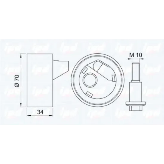 Curea Distributie, Rola Intinzator IPD 14-0662