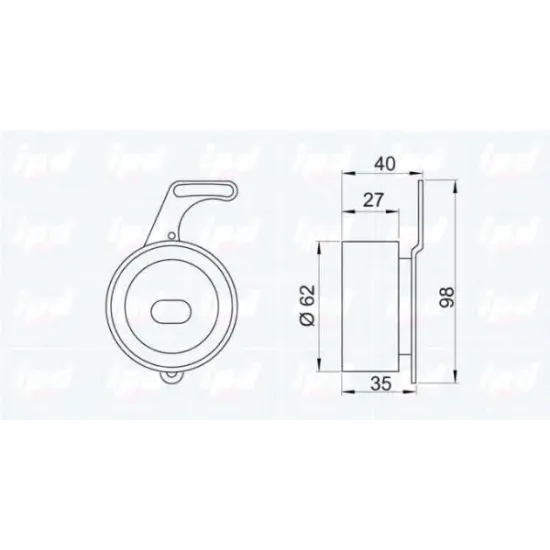 Curea Distributie, Rola Intinzator IPD 14-0704