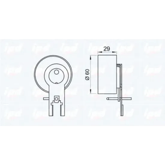 Curea Distributie, Rola Intinzator IPD 14-0740