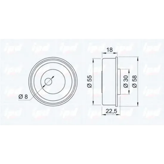 Curea Distributie, Rola Intinzator IPD 14-0758