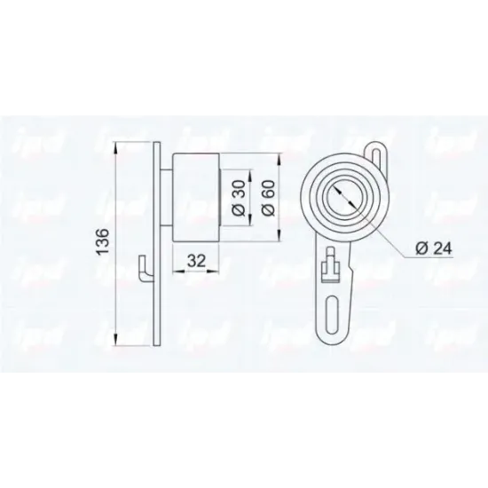 Curea Distributie, Rola Intinzator IPD 14-0782