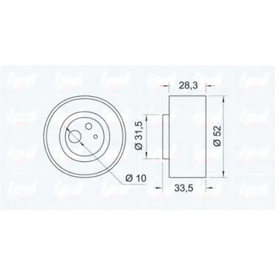 Curea Distributie, Rola Intinzator IPD 14-0832