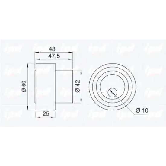 Curea Distributie, Rola Intinzator IPD 14-0904