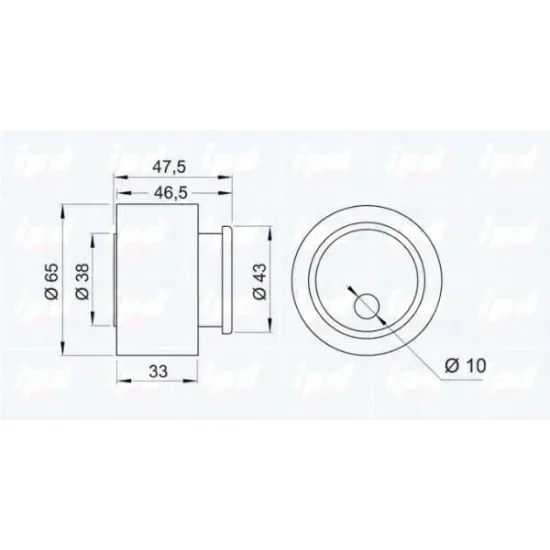 Curea Distributie, Rola Intinzator IPD 14-0916