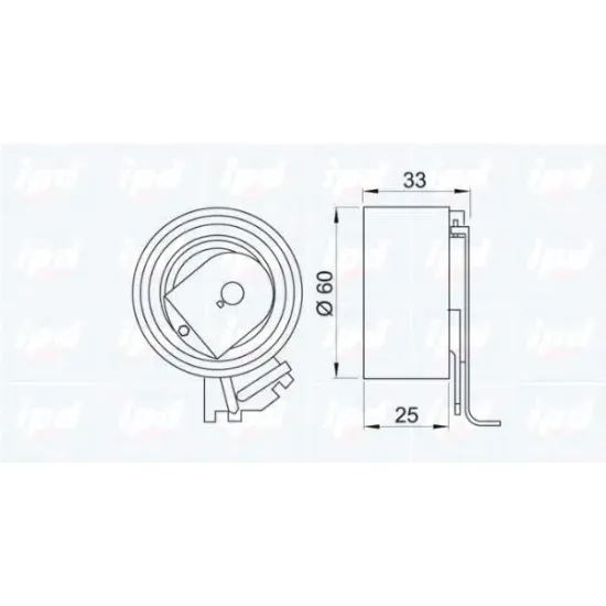 Curea Distributie, Rola Intinzator IPD 14-0949