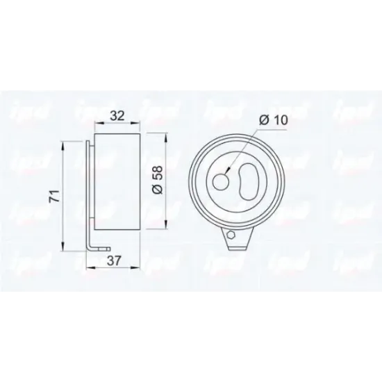 Curea Distributie, Rola Intinzator IPD 15-0568