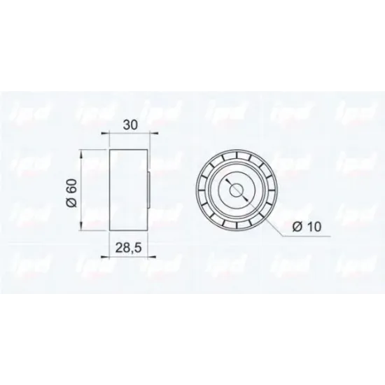 Rola Ghidare / Conducere, Curea Distributie, Curea Transmisie, Rola Intinzator IPD 15-0789