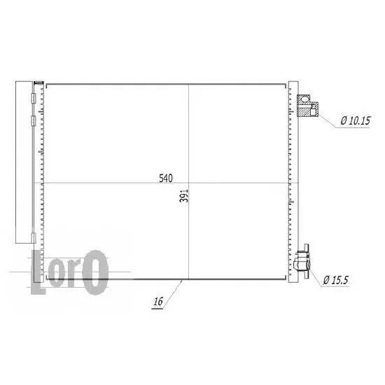 Condensator, Climatizare LORO 010-016-0002