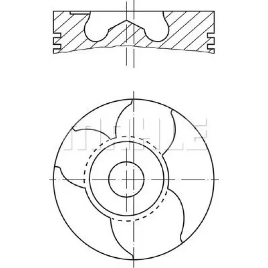 Piston MAHLE ORIGINAL 151 10 00