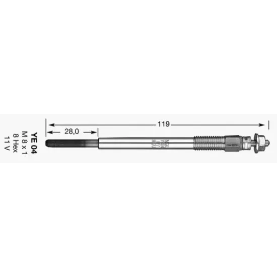 Bujie Incandescenta NGK 1684