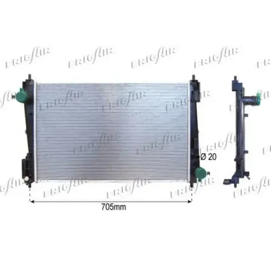 Racire Motor, Radiator FRIGAIR 0104.3128