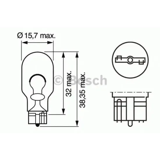 Lumina Aditionala Frana, Lampa Mers Inapoi, Semnalizator, Bec BOSCH 1 987 302 205