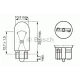 Iluminare Demarcare / Avertizare, Iluminare Numar Circulatie, Lumina Aditionala Frana, Lumini de Stationare, Lampa Mers Inapoi, Lumini Interioare, Lumina Citire, Lampa Spate, Bec, Bec BOSCH 1 987 302 206