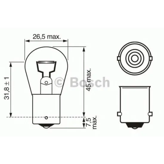 Semnalizator, Lampa Frana, Bec BOSCH 1 987 302 501