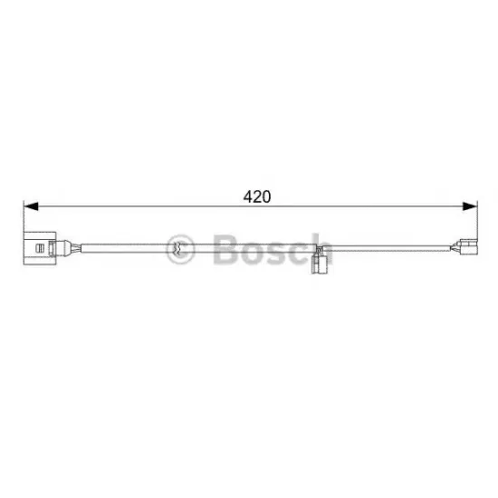 Uzura Placute de Frana, Senzor de Avertizare BOSCH 1 987 473 012