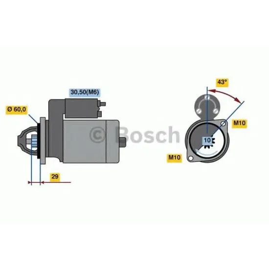 Starter BOSCH 0 001 107 459