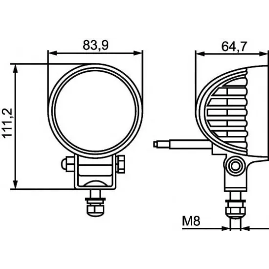 Lumina de Lucru HELLA 1G0 357 000-001