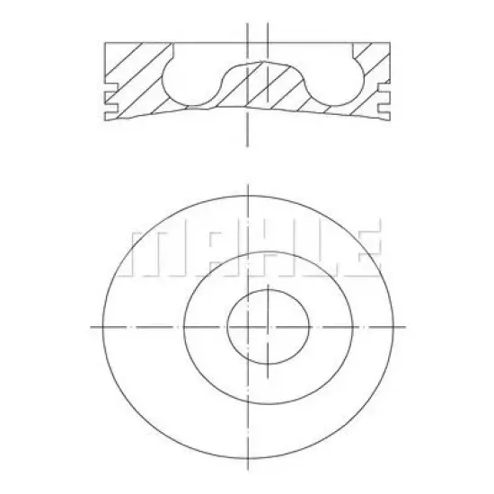 Piston MAHLE ORIGINAL 015 05 02