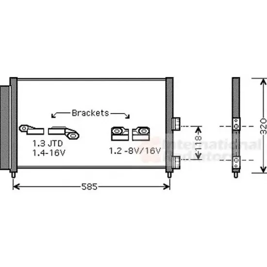 Condensator, Climatizare ABAKUS 016-016-0016