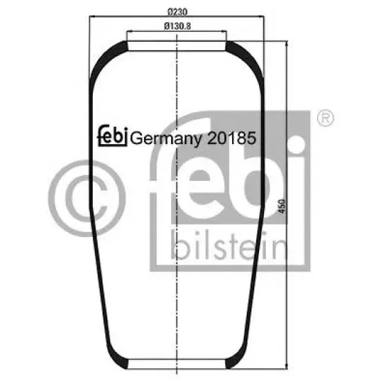 Suspensie Pneumatica, Burduf FEBI BILSTEIN 20185