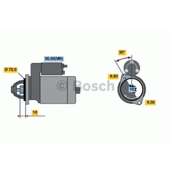 Starter BOSCH 0 001 108 217