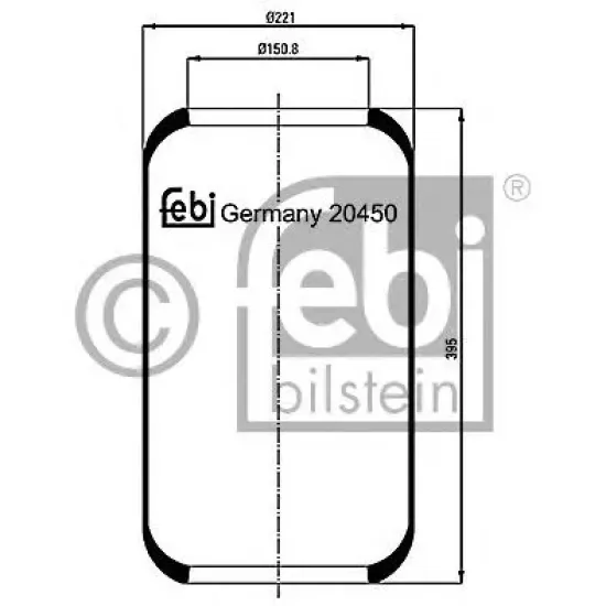 Suspensie Pneumatica, Burduf FEBI BILSTEIN 20450