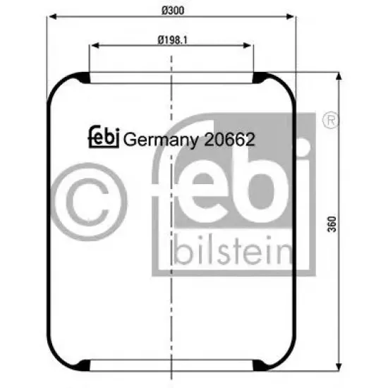 Suspensie Pneumatica, Burduf FEBI BILSTEIN 20662